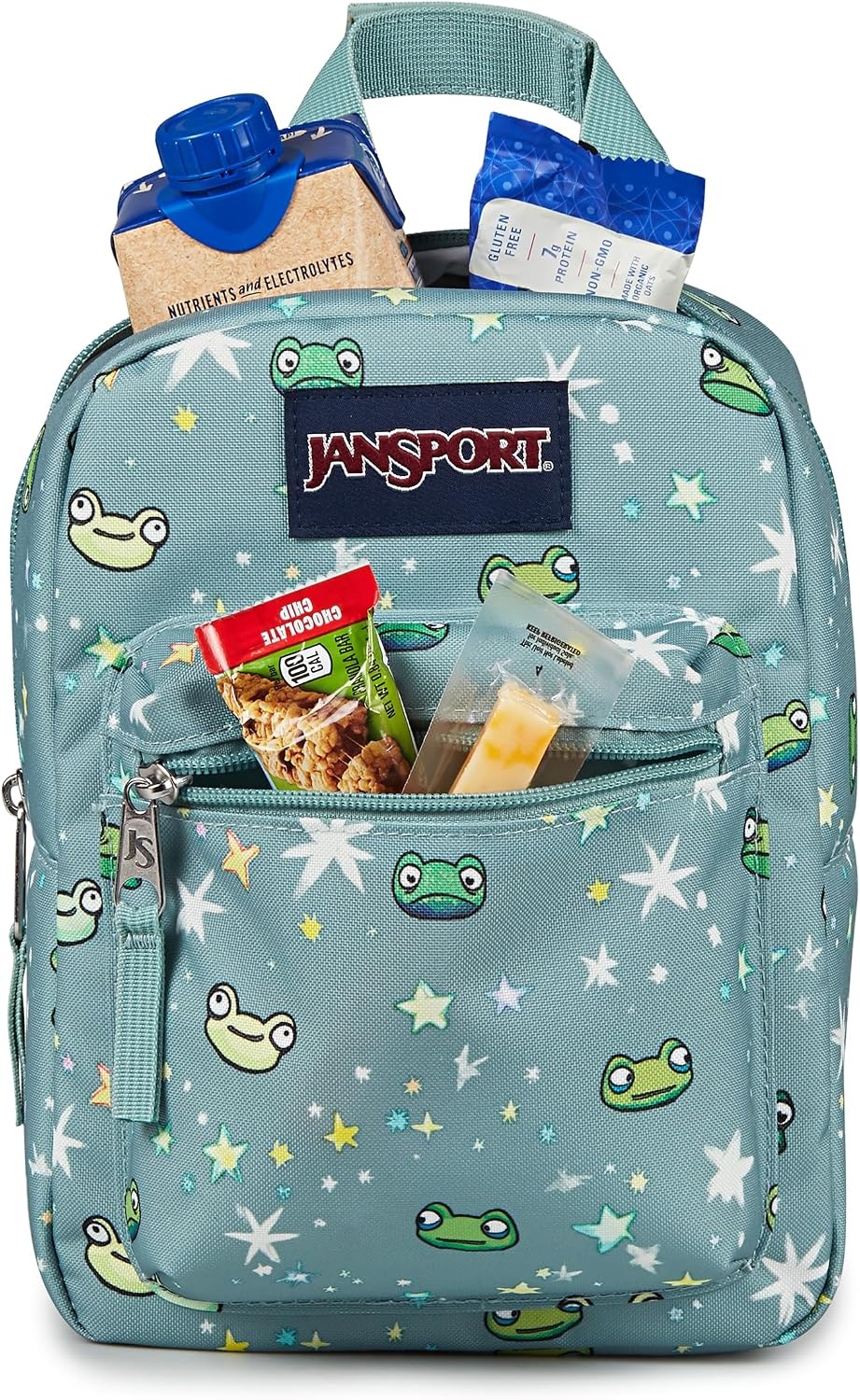 image:imageJanSport Big Break Insulated Lunch Bag Small SoftSided Cooler Ideal for Class Work or Meal Prep Pastel LilacLeapin Lillies
