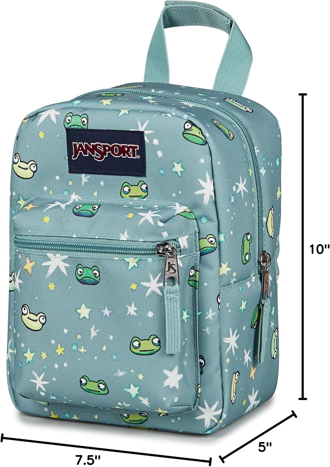 image:imageJanSport Big Break Insulated Lunch Bag Small SoftSided Cooler Ideal for Class Work or Meal Prep Pastel LilacLeapin Lillies