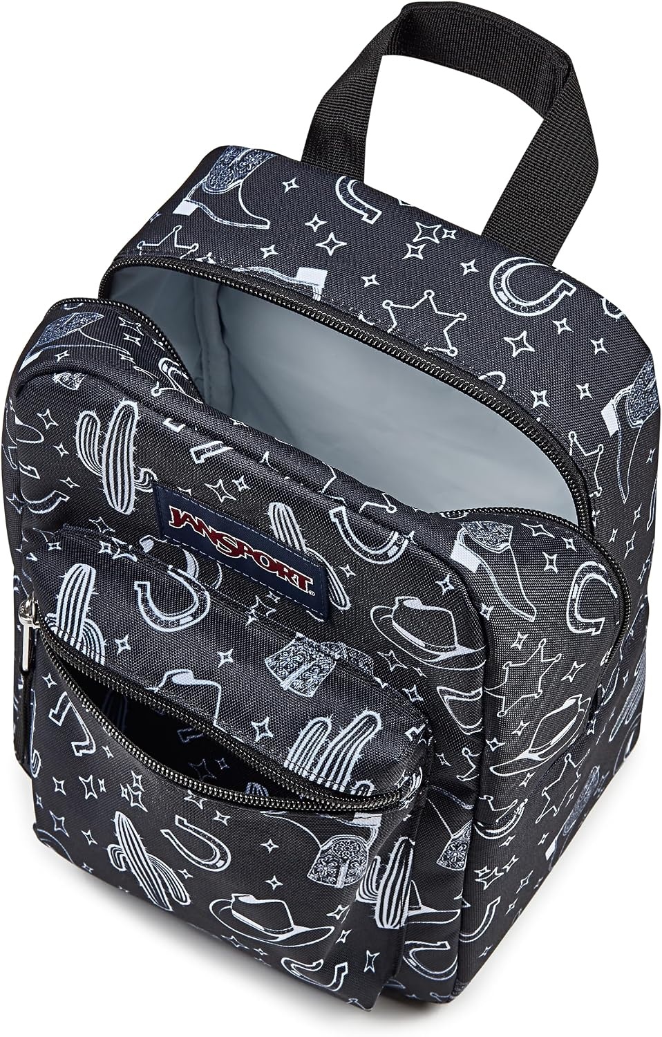 image:imageJanSport Big Break Insulated Lunch Bag Small SoftSided Cooler Ideal for Class Work or Meal Prep Pastel LilacWild West Escape BlackBlackWhite