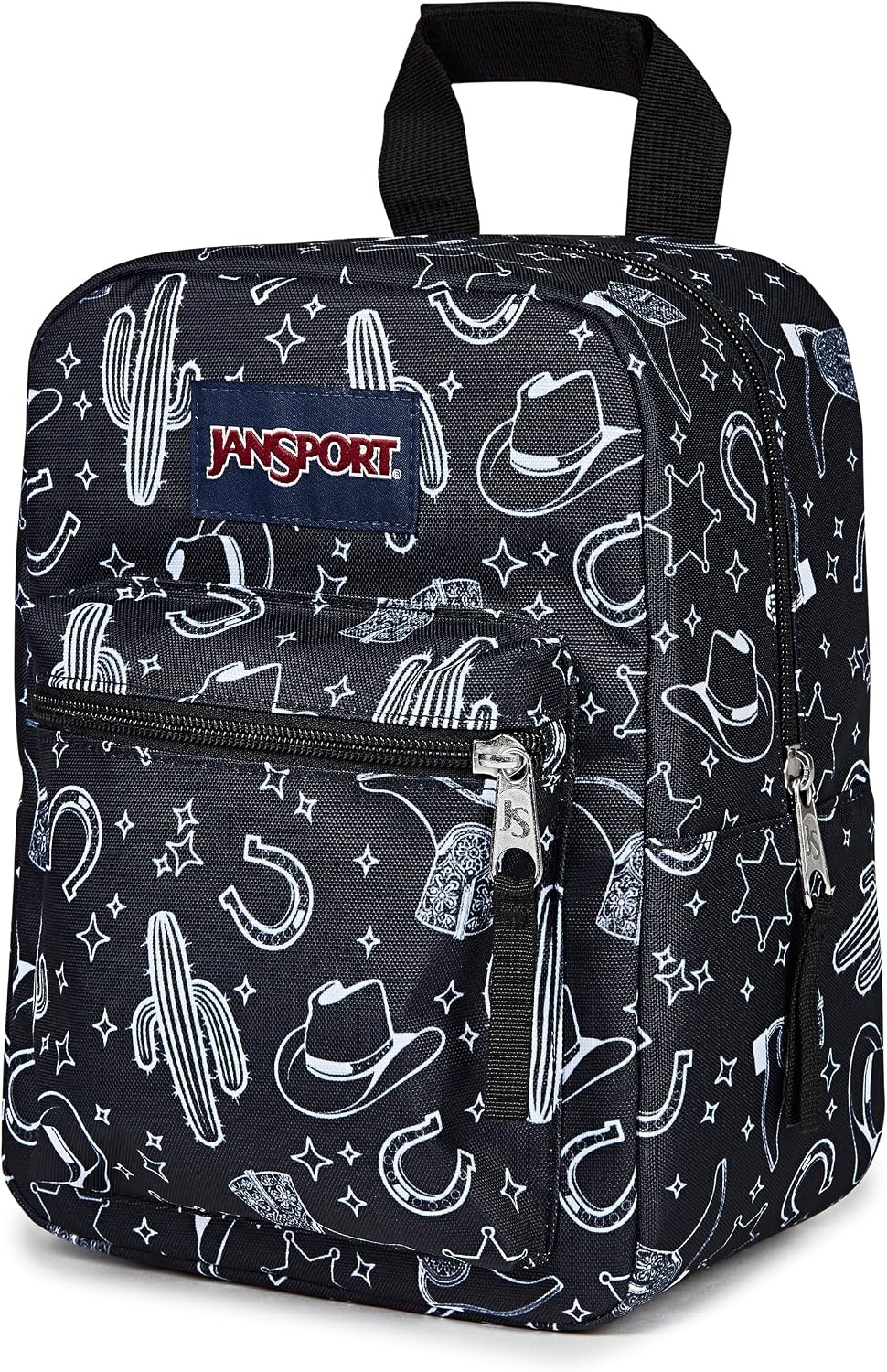image:imageJanSport Big Break Insulated Lunch Bag Small SoftSided Cooler Ideal for Class Work or Meal Prep Pastel LilacWild West Escape BlackBlackWhite