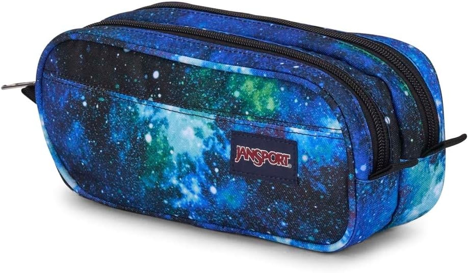 image:imageJanSport Large Accessory Pouch Secure Storage Space for Pens Power Cords Pencil Case Ideal For Everyday Essentials 13LCyberspace Galaxy