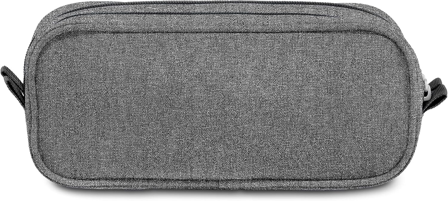 image:imageJanSport Large Accessory Pouch Secure Storage Space for Pens Power Cords Pencil Case Ideal For Everyday Essentials 13LGrey Letterman Poly