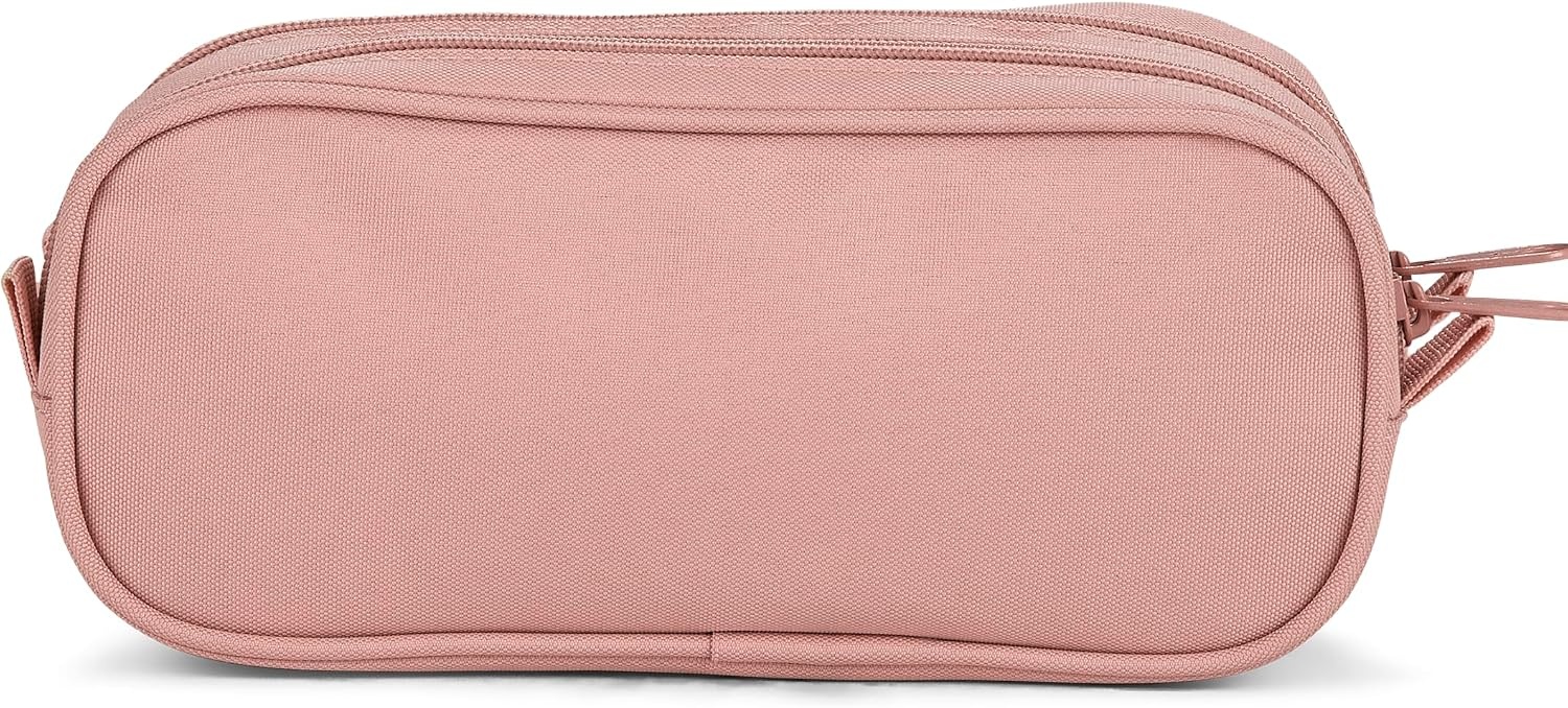 image:imageJanSport Large Accessory Pouch Secure Storage Space for Pens Power Cords Pencil Case Ideal For Everyday Essentials 13LMisty Rose
