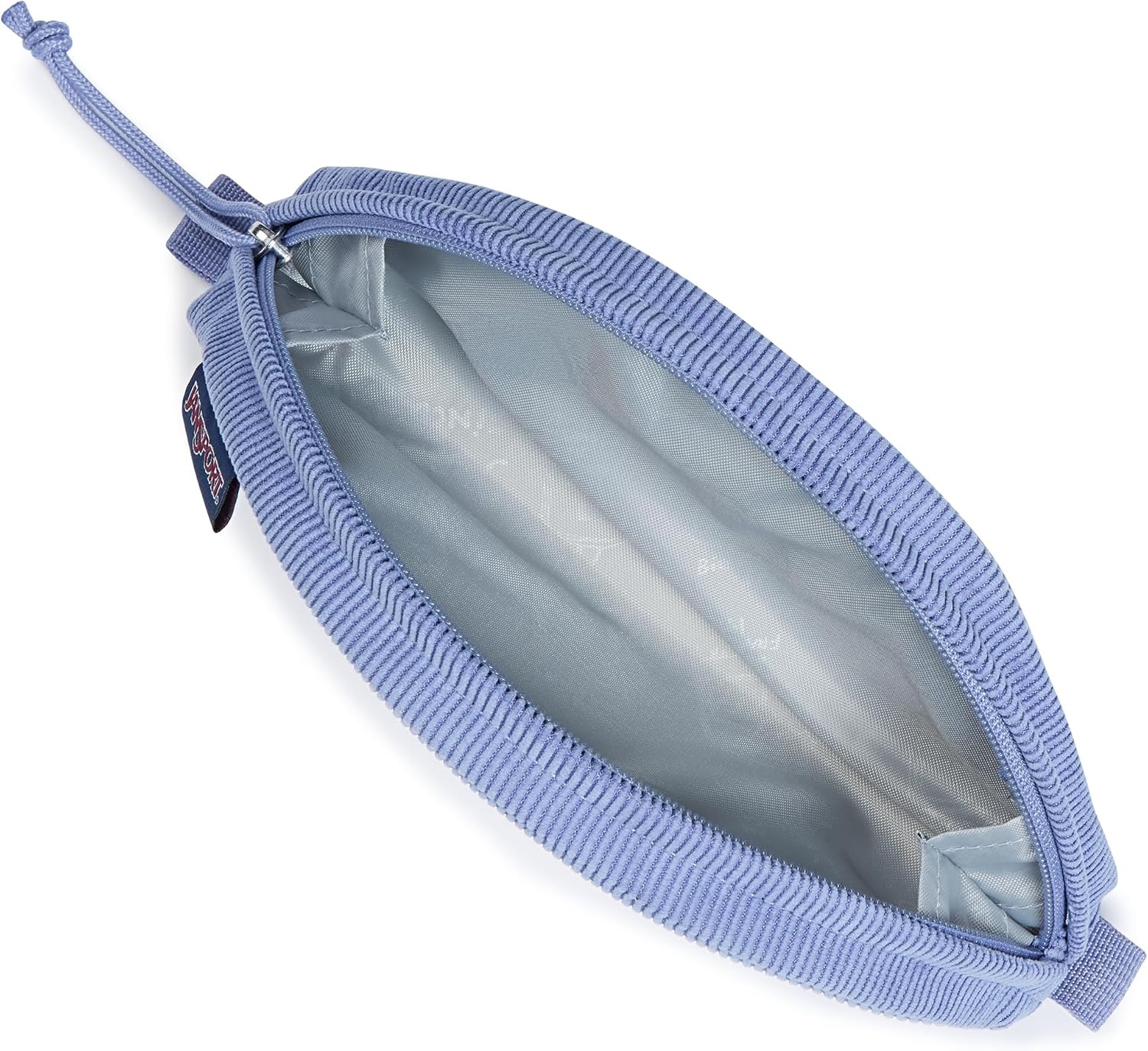 image:imageJanSport Luna Blue Compact Minimalist Semicircular PouchLavender Ash Corduroy
