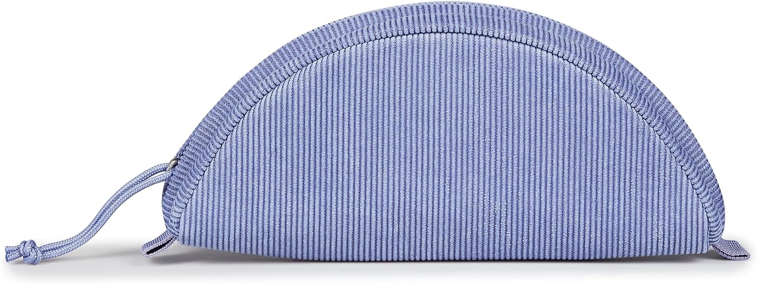 image:imageJanSport Luna Blue Compact Minimalist Semicircular PouchLavender Ash Corduroy