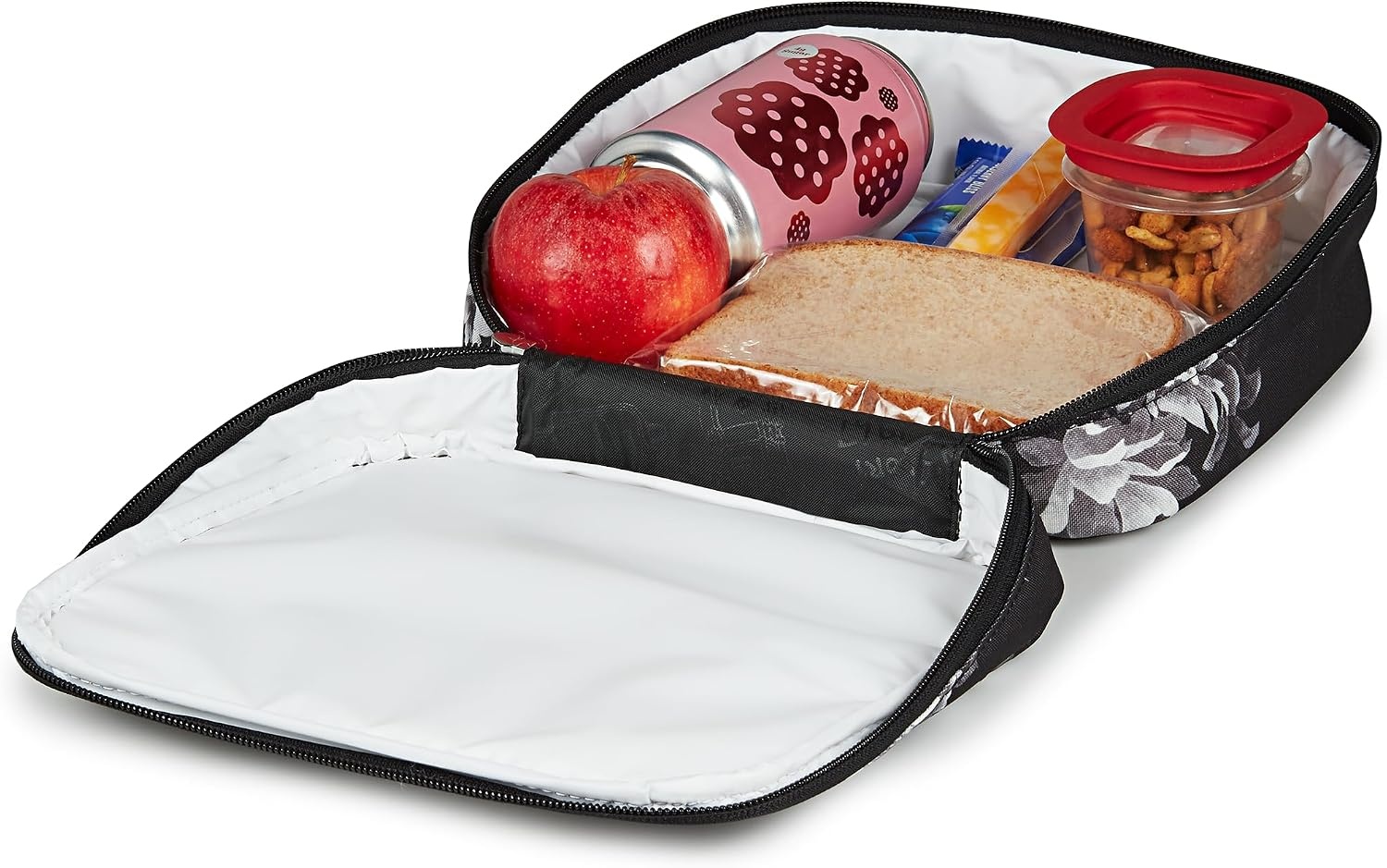 image:imageJanSport Lunch Break Insulated Cooler Bag Leakproof Picnic Tote Apple OrchardMagnolia Mirage