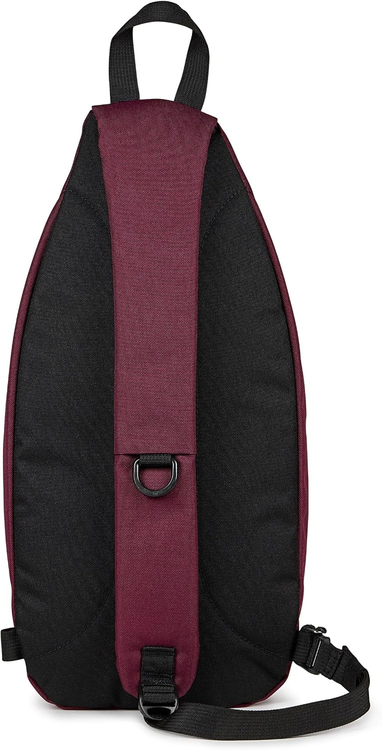 image:imageJanSport Move Sling Crossbody Bag Main Compartment Zippered Front Pockets Adjustable Shoulder Strap Fully Padded Back Panel Cherry Lacquer