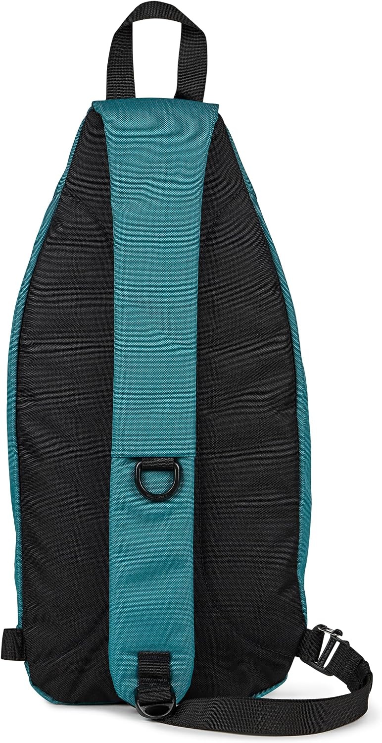 image:imageJanSport Move Sling Crossbody Bag Main Compartment Zippered Front Pockets Adjustable Shoulder Strap Fully Padded Back Panel Emerald Pool