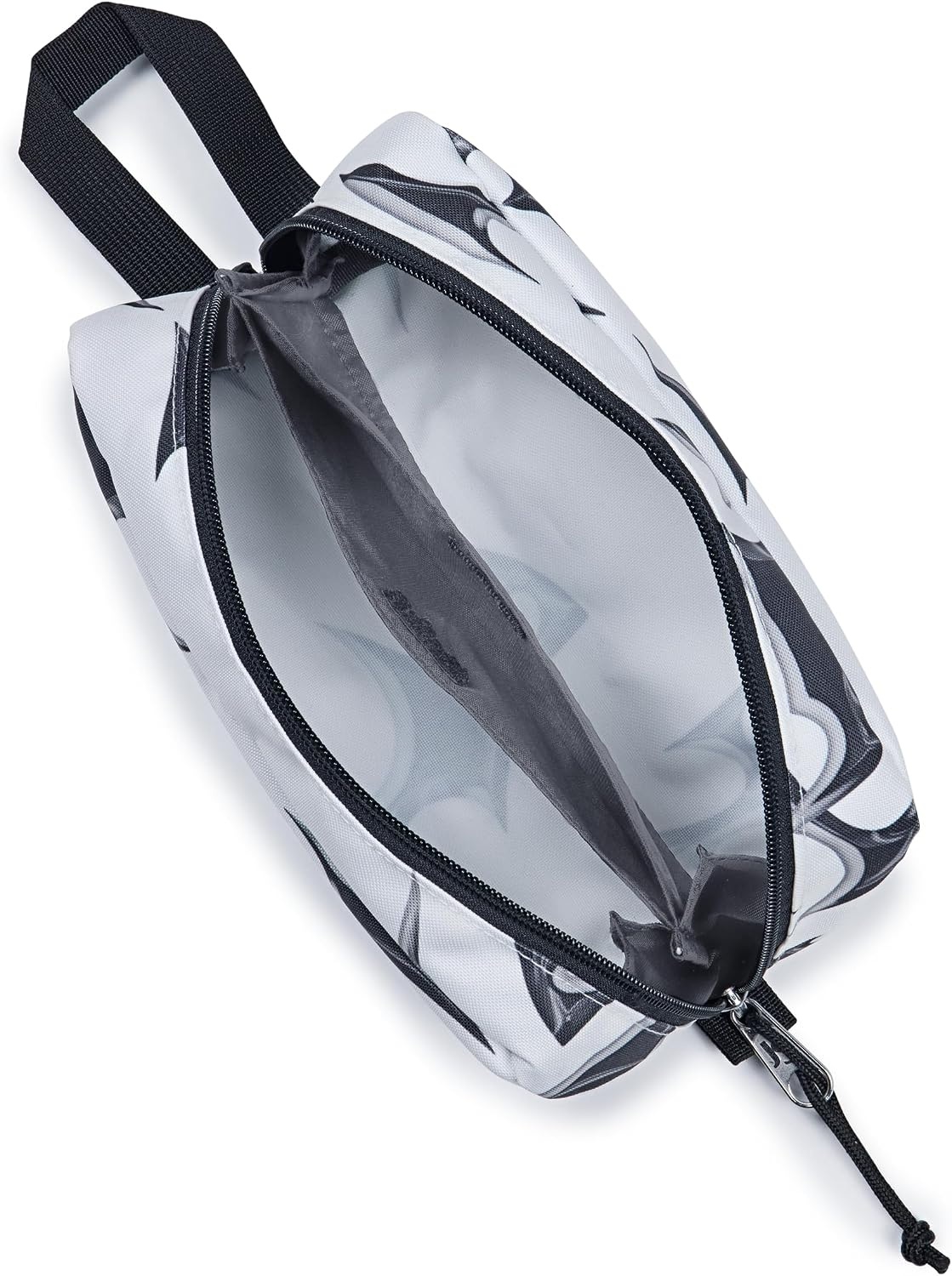 image:imageJanSport Perfect Pouch Accordion Opening Single Compartment with 3 Dividers Small Internal PocketCyber Silver White