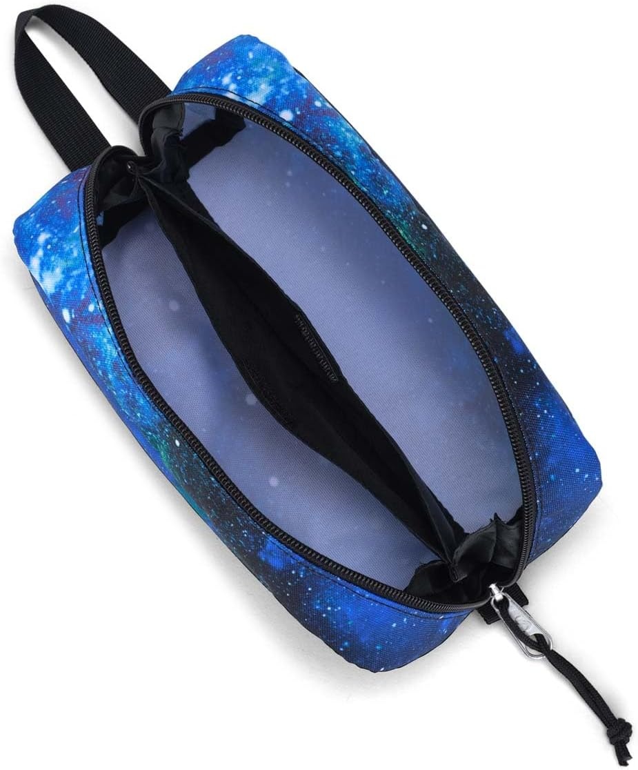 image:imageJanSport Perfect Pouch Accordion Opening Single Compartment with 3 Dividers Small Internal PocketCyberspace Galaxy