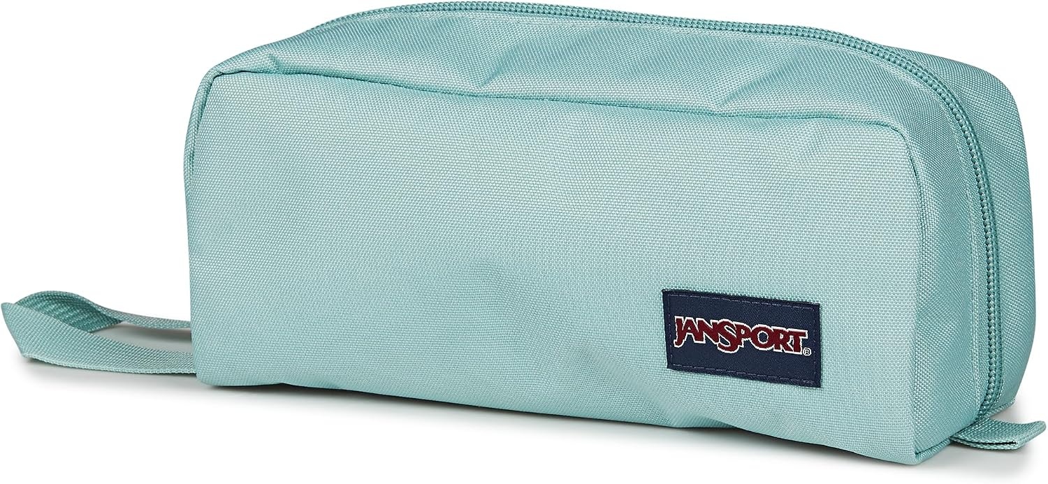 image:imageJanSport Perfect Pouch Accordion Opening Single Compartment with 3 Dividers Small Internal PocketFaded Sage