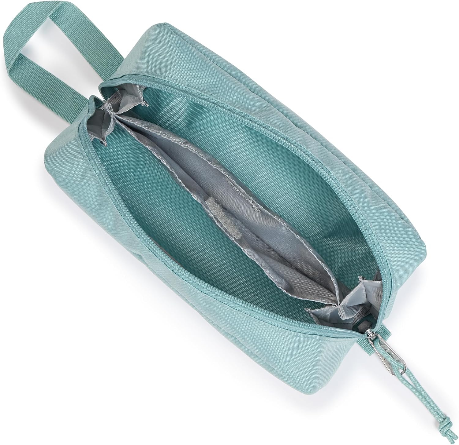image:imageJanSport Perfect Pouch Accordion Opening Single Compartment with 3 Dividers Small Internal PocketFaded Sage