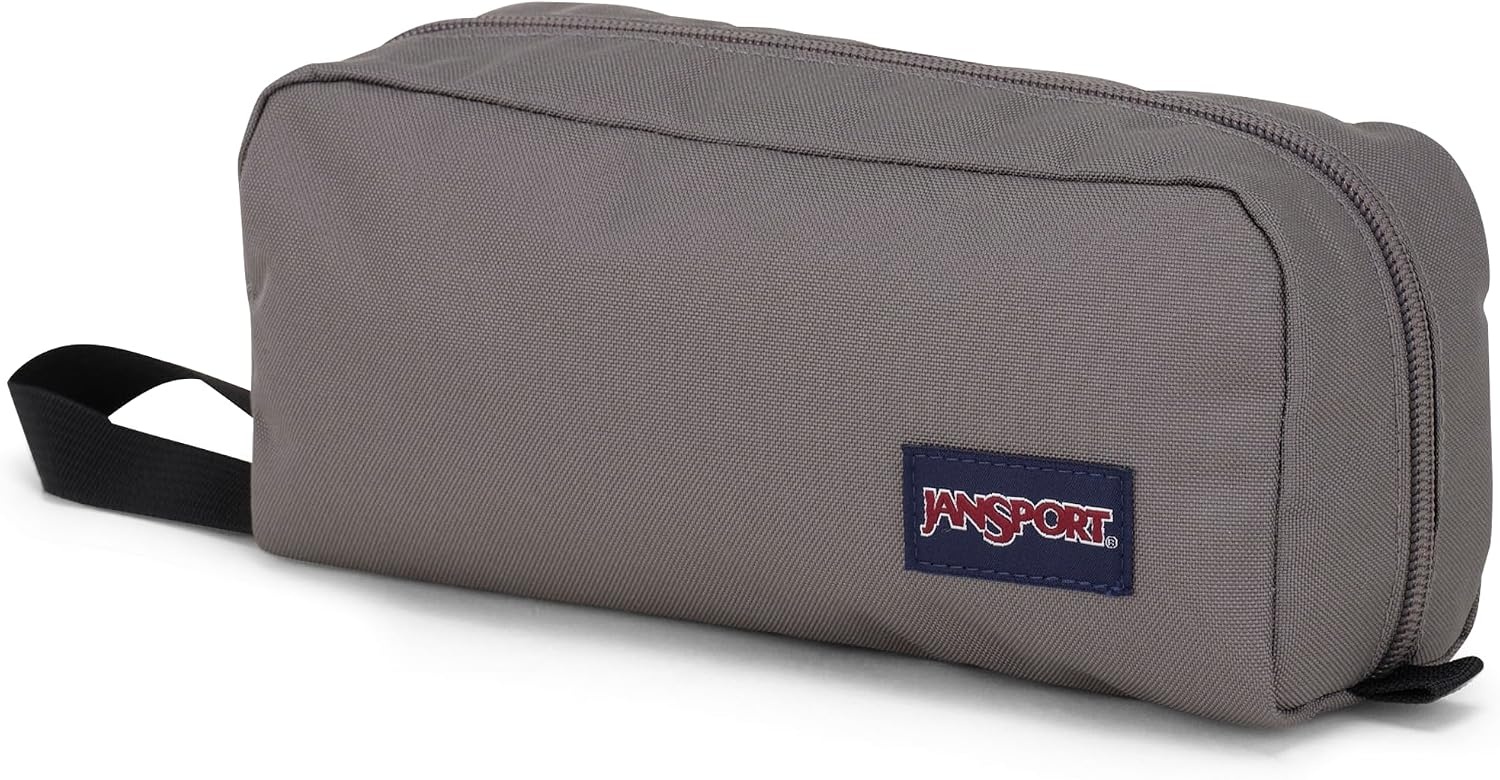 image:imageJanSport Perfect Pouch Accordion Opening Single Compartment with 3 Dividers Small Internal PocketGraphite Grey