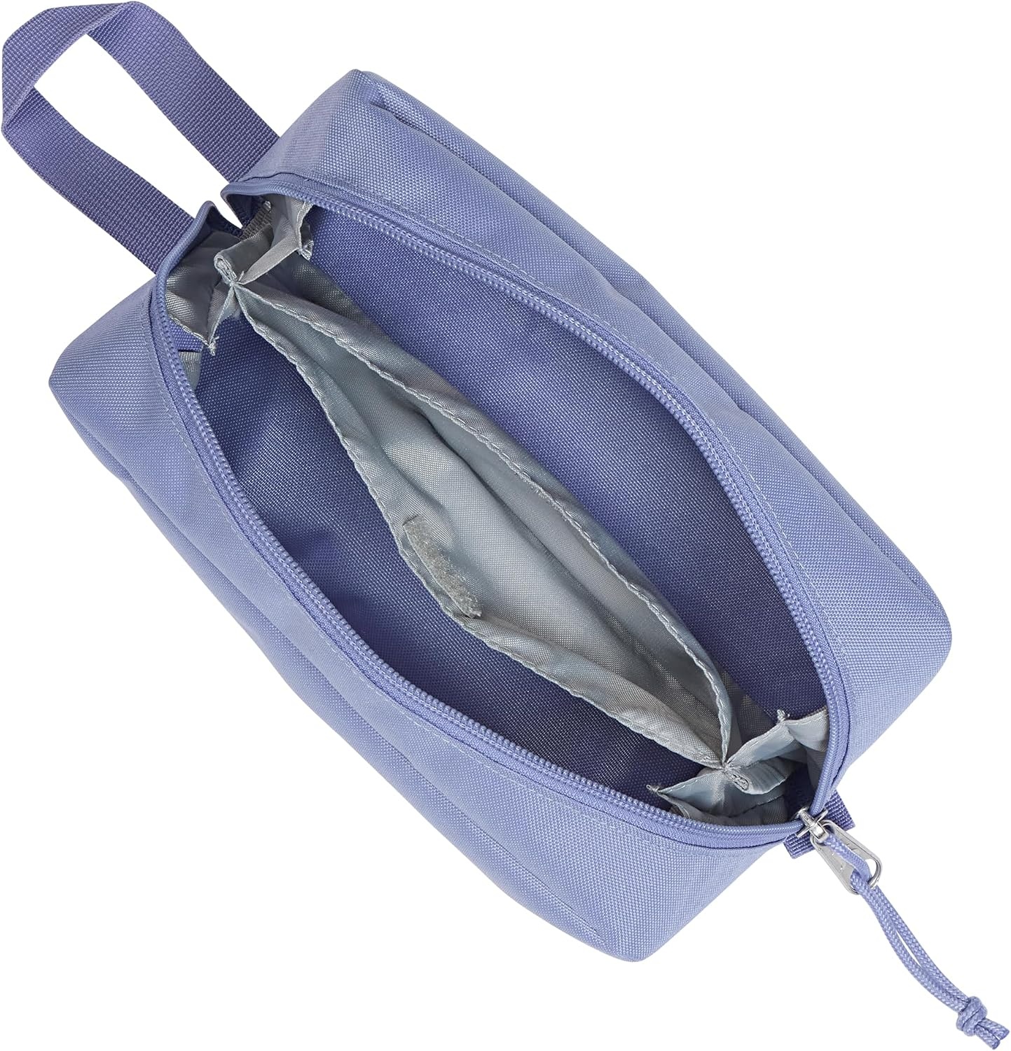 image:imageJanSport Perfect Pouch Accordion Opening Single Compartment with 3 Dividers Small Internal PocketLavender Ash