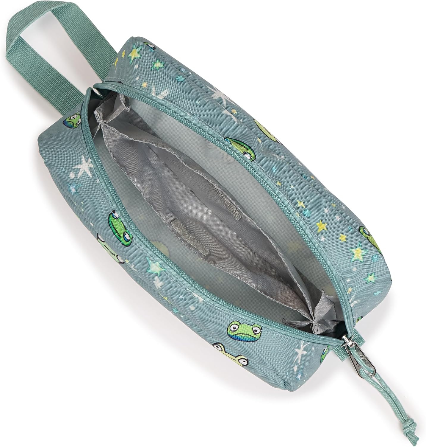 image:imageJanSport Perfect Pouch Accordion Opening Single Compartment with 3 Dividers Small Internal PocketLeapin Lillies
