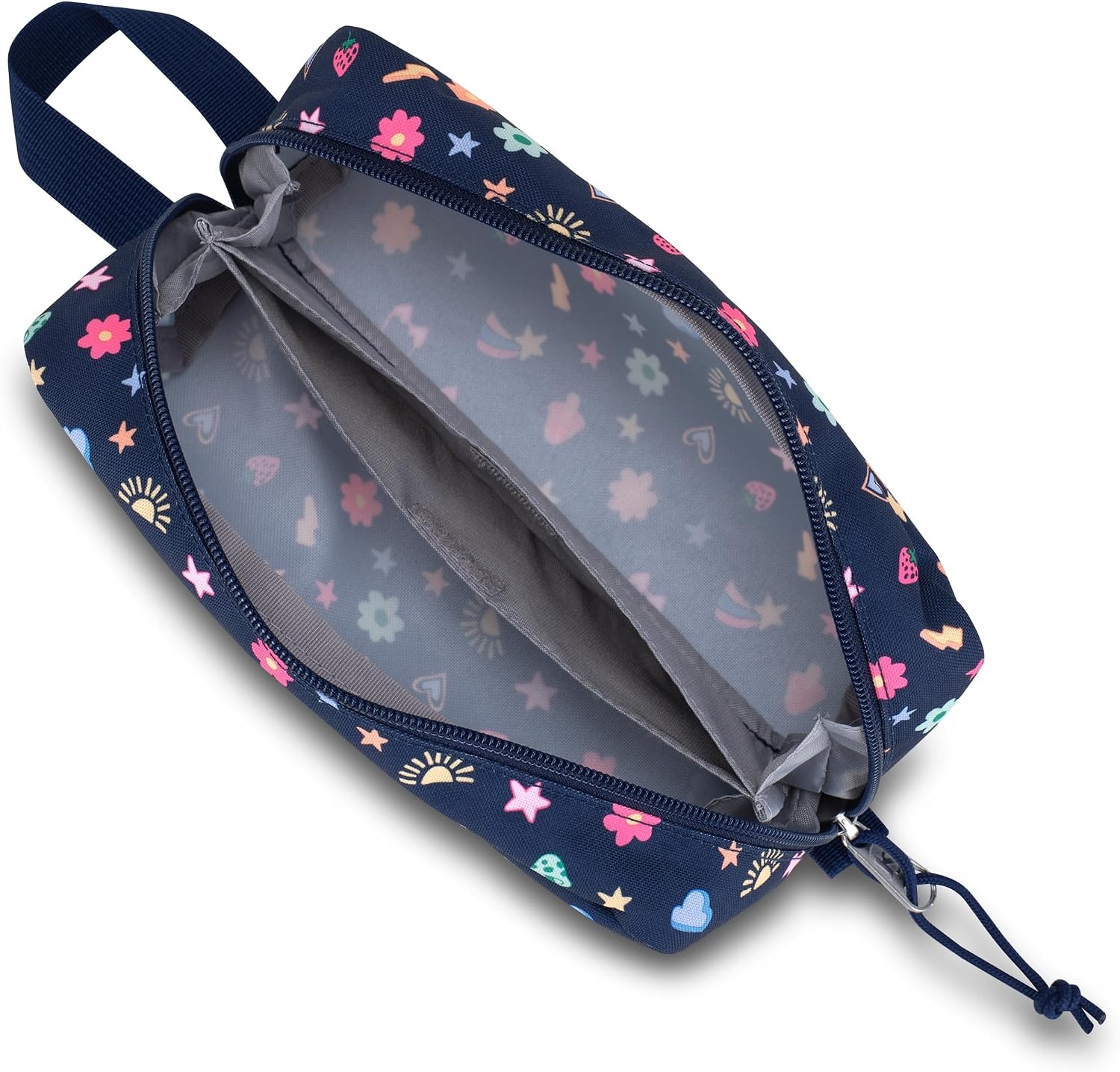 image:imageJanSport Perfect Pouch Accordion Opening Single Compartment with 3 Dividers Small Internal PocketSlice Of Fun
