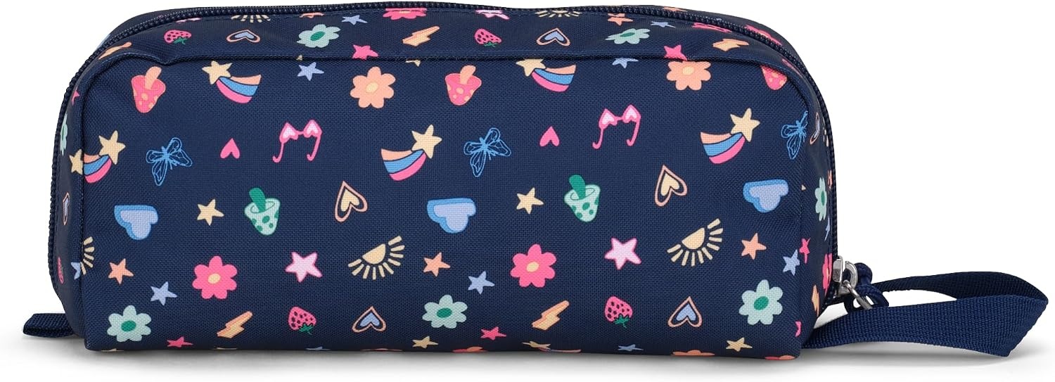 image:imageJanSport Perfect Pouch Accordion Opening Single Compartment with 3 Dividers Small Internal PocketSlice Of Fun