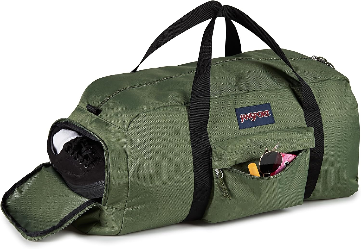 image:imageJanSport Weekender Mini Duffel Travel or Gym BagCargo Green
