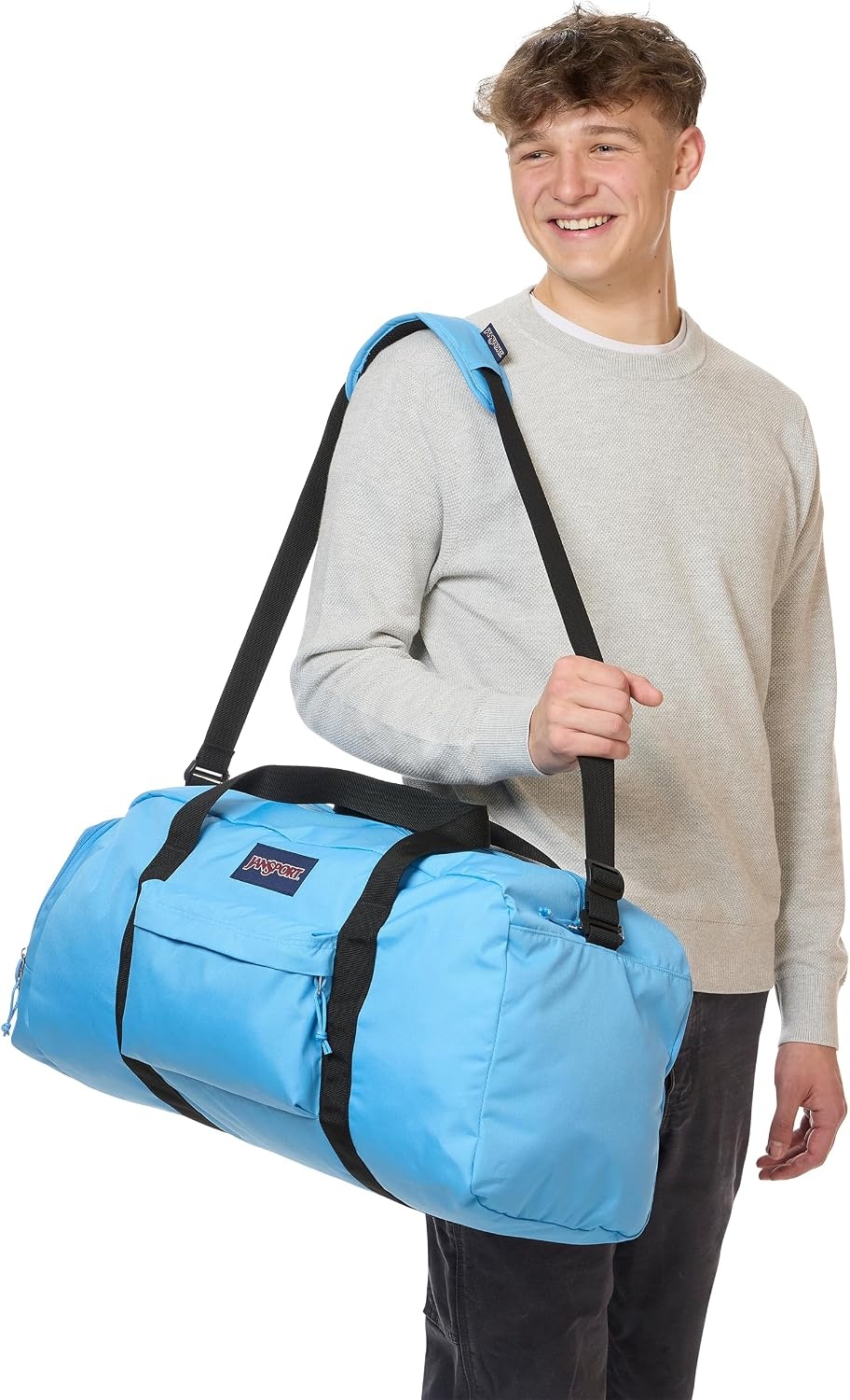 image:imageJanSport Weekender Mini Duffel Travel or Gym BagElectric Azul