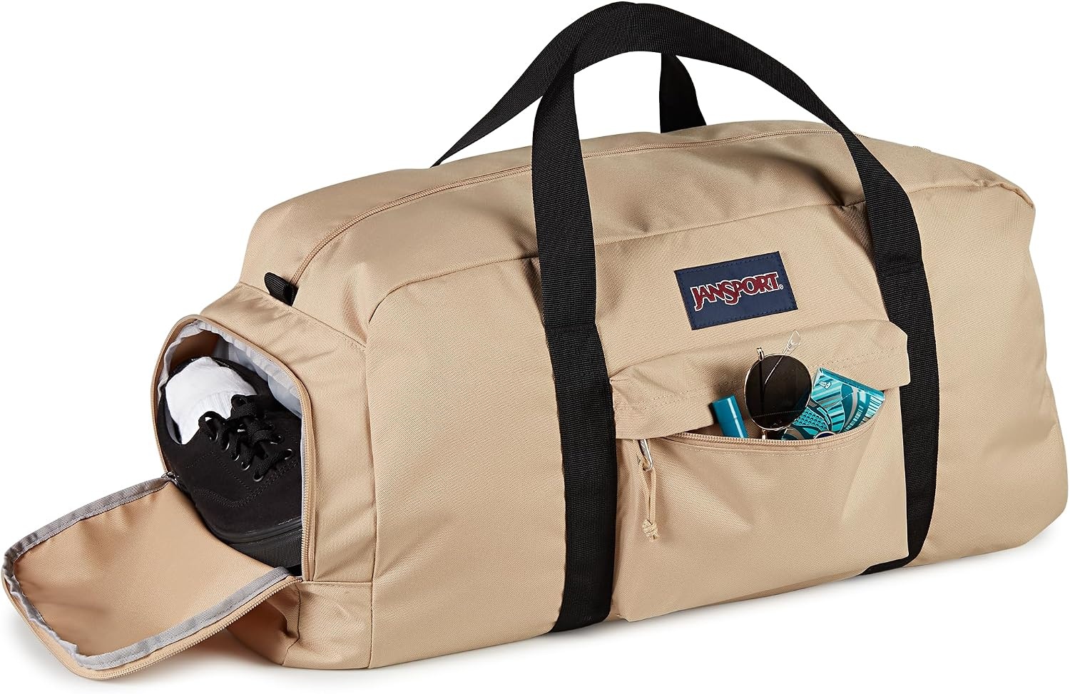 image:imageJanSport Weekender Mini Duffel Travel or Gym BagTravertine