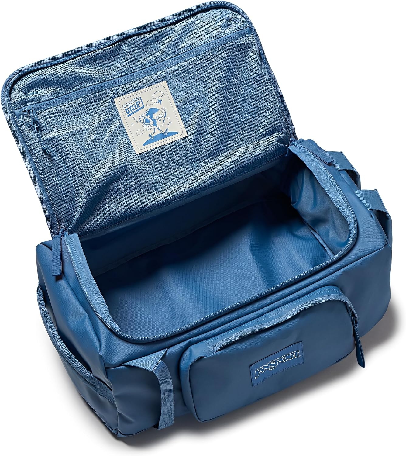 image:imageJansport Good Latitude 40L Convertible Duffel Backpack Water Resistant 16 Inch Laptop Sleeve Luggage Trolley Weekender Travel Bag Smokey GritElemental Blue