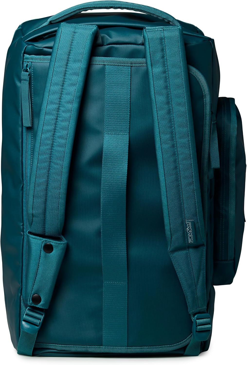 image:imageJansport Good Latitude 40L Convertible Duffel Backpack Water Resistant 16 Inch Laptop Sleeve Luggage Trolley Weekender Travel Bag Smokey GritEmerald Pool
