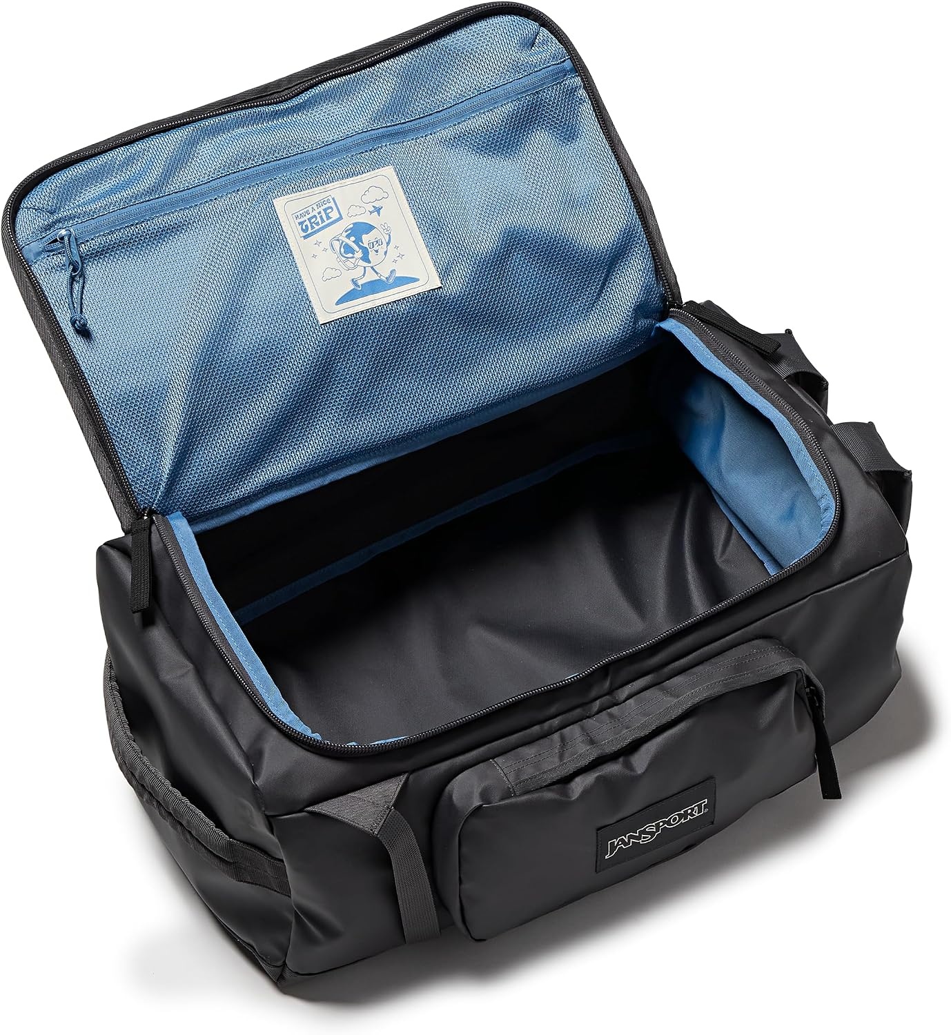 image:imageJansport Good Latitude 40L Convertible Duffel Backpack Water Resistant 16 Inch Laptop Sleeve Luggage Trolley Weekender Travel Bag Smokey GritSmokey Grit
