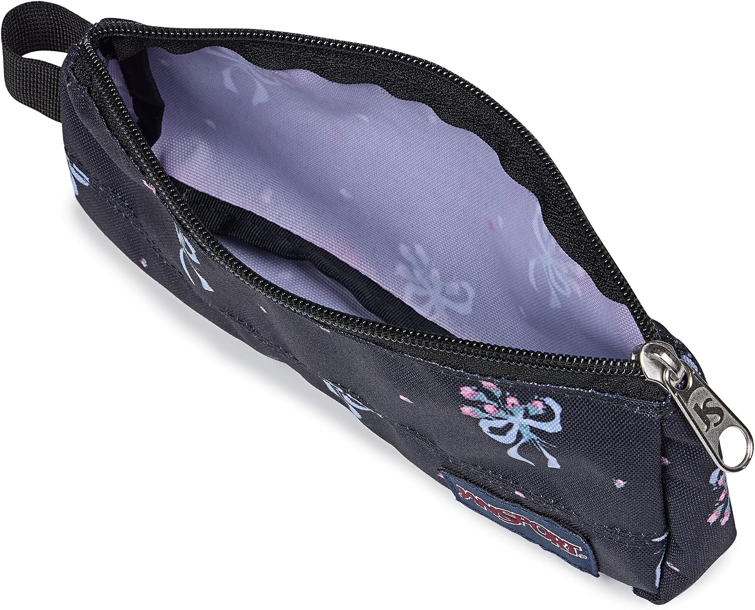 image:imageJansport JS00T49C69G Large Accessory Pouch Battery Cord Storage Blackberry MoussePastel Petals BlackBluePinkGreen