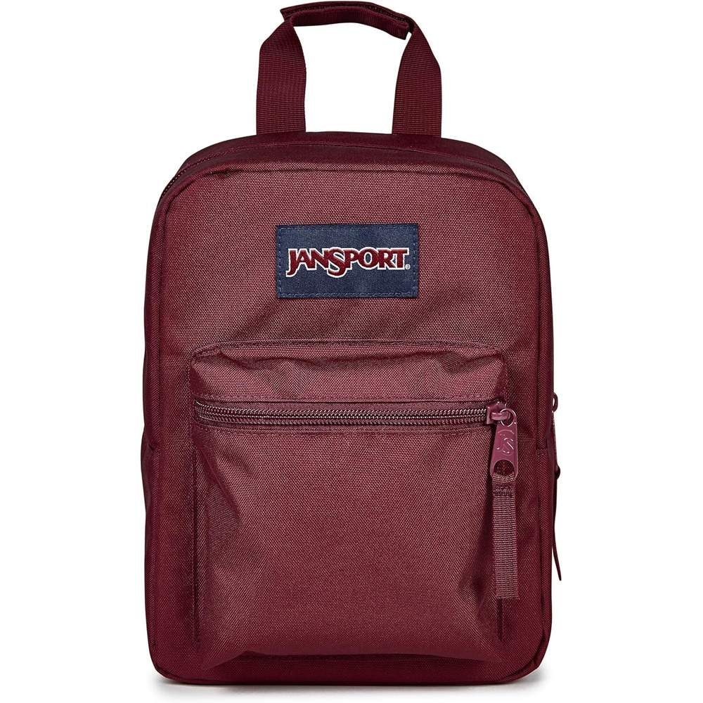 image:imageJanSport Big Break Insulated Lunch Bag Small SoftSided Cooler Ideal for Class Work or Meal Prep Emerald PoolCherry Lacquer