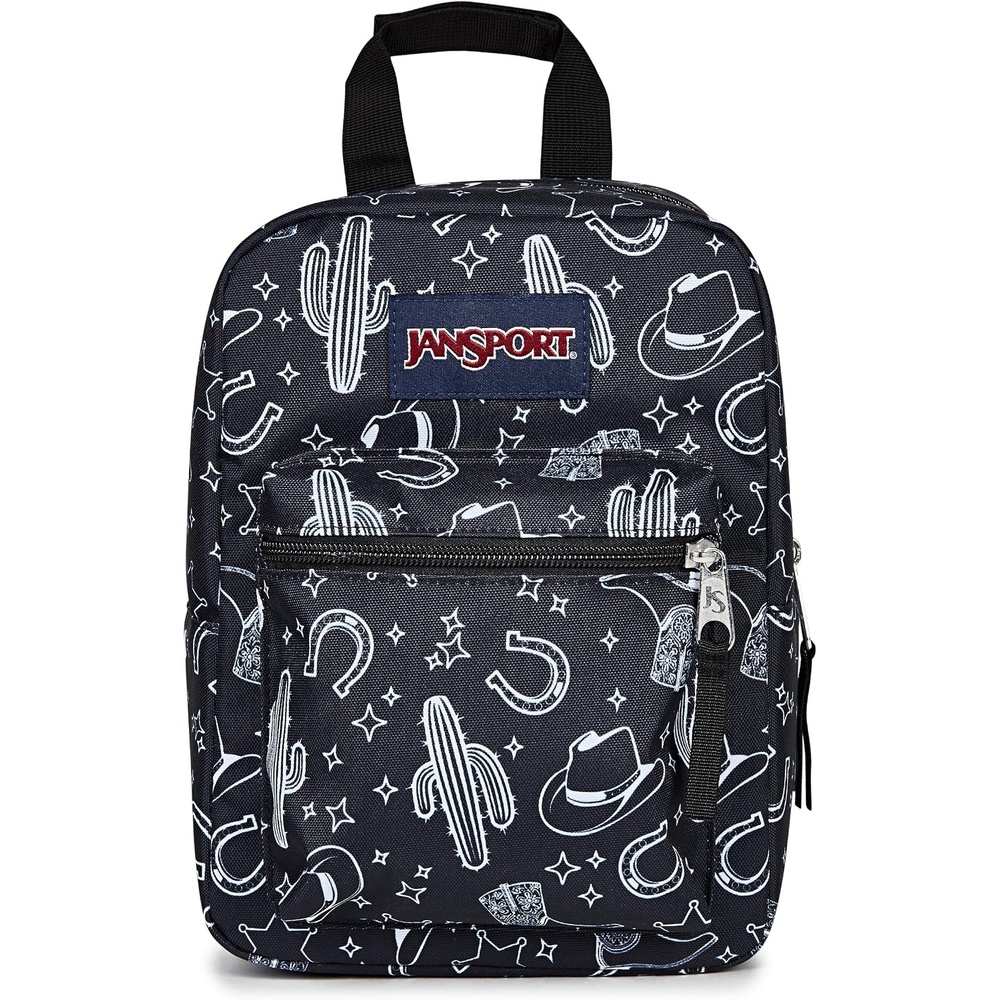 image:imageJanSport Big Break Insulated Lunch Bag Small SoftSided Cooler Ideal for Class Work or Meal Prep Pastel LilacWild West Escape BlackBlackWhite