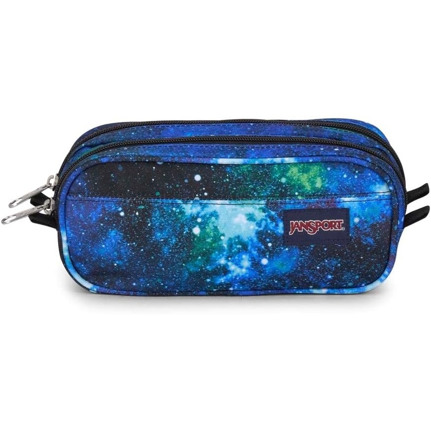 image:imageJanSport Large Accessory Pouch Secure Storage Space for Pens Power Cords Pencil Case Ideal For Everyday Essentials 13LCyberspace Galaxy