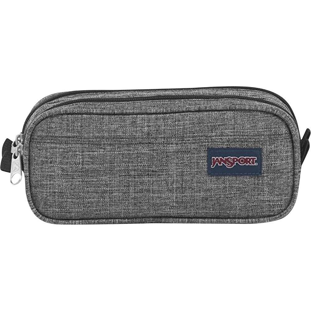 image:imageJanSport Large Accessory Pouch Secure Storage Space for Pens Power Cords Pencil Case Ideal For Everyday Essentials 13LGrey Letterman Poly