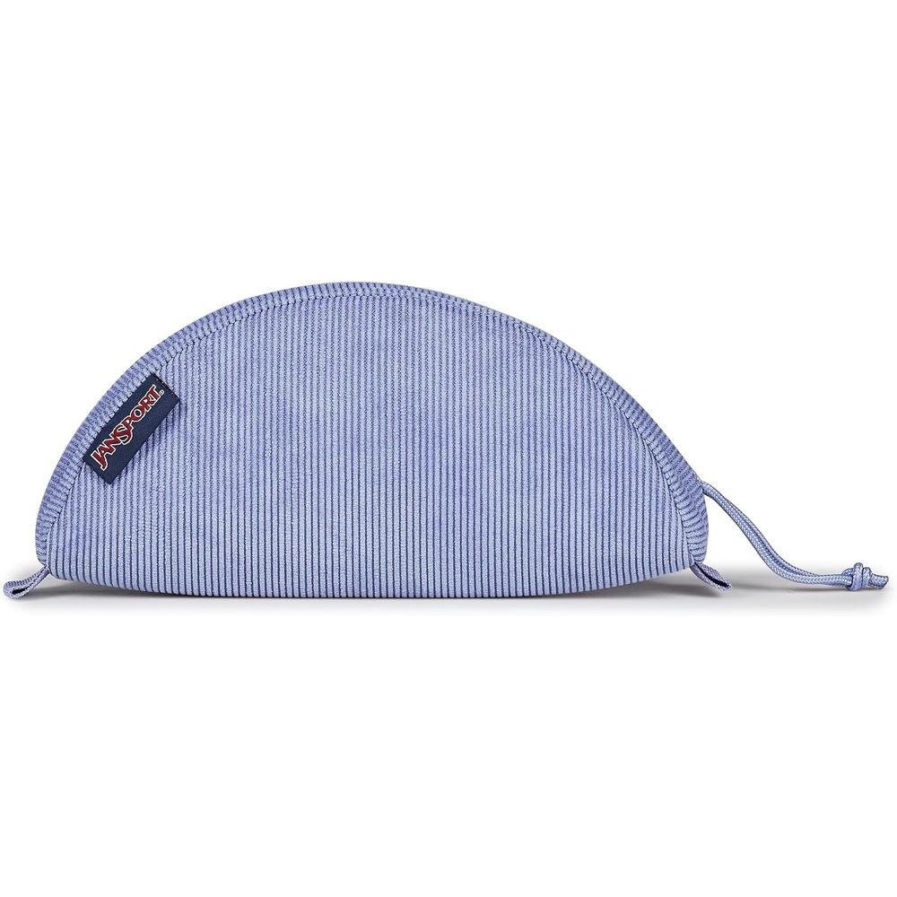 image:imageJanSport Luna Blue Compact Minimalist Semicircular PouchLavender Ash Corduroy