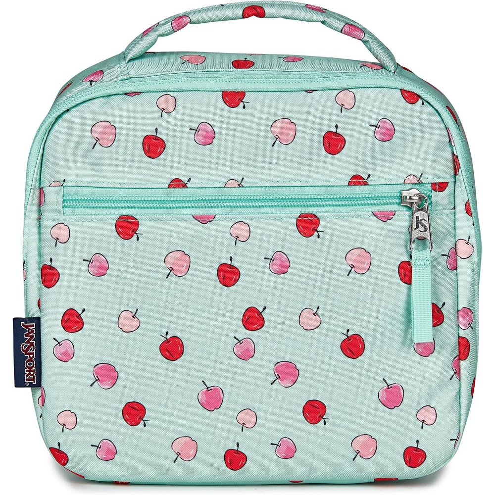 image:imageJanSport Lunch Break Insulated Cooler Bag  Leakproof Picnic Tote Apple OrchardApple Orchard Magic MintPinkRed
