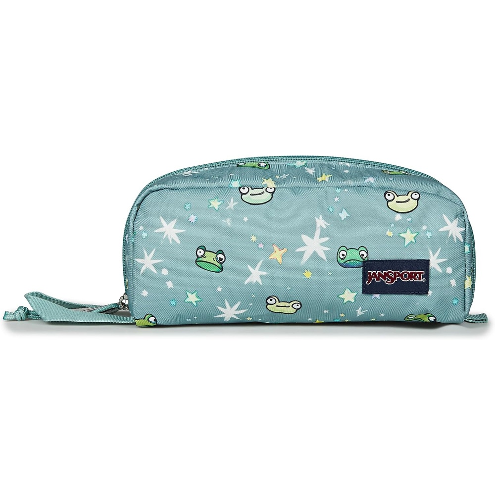 image:imageJanSport Perfect Pouch Accordion Opening Single Compartment with 3 Dividers Small Internal PocketLeapin Lillies