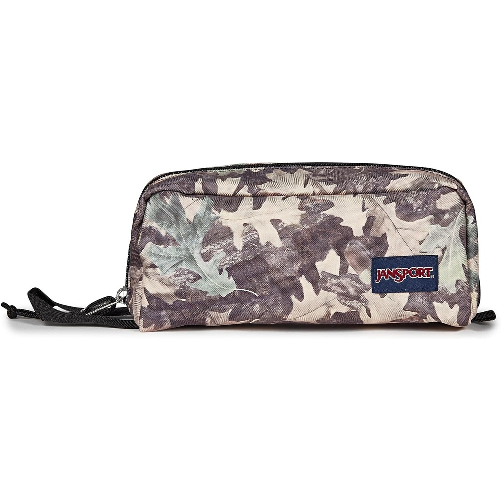 image:imageJanSport Perfect Pouch Accordion Opening Single Compartment with 3 Dividers Small Internal PocketWoodland Camo GreenGreyCharcoal