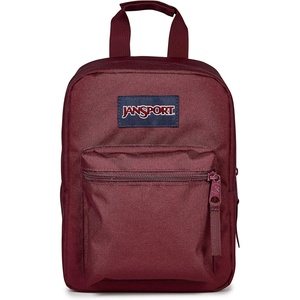 JanSport Big Break Insulated Lunch Bag – Small Soft-Sided Cooler Ideal for Class, Work, or Meal Prep, Emerald Pool(Cherry Lacquer)