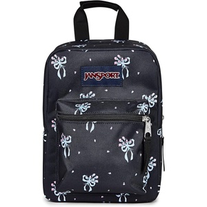 JanSport Big Break Insulated Lunch Bag – Small Soft-Sided Cooler Ideal for Class, Work, or Meal Prep, Pastel Lilac(Pastel Petals Black/Blue/Pink/Green)