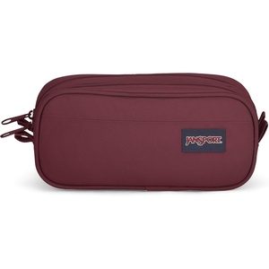 JanSport Large Accessory Pouch – Secure Storage Space for Pens, Power Cords, Pencil Case, Ideal For Everyday Essentials, 1.3L(Russet Red)