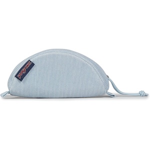 JanSport Luna Blue Compact Minimalist Semicircular Pouch(Blue Dusk Corduroy)