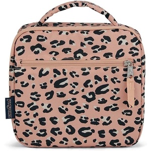 JanSport Lunch Break Insulated Cooler Bag – Leakproof Picnic Tote, Apple Orchard(Pink Party Cat)