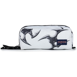 JanSport Perfect Pouch – Accordion Opening, Single Compartment with 3 Dividers, Small Internal Pocket(Cyber Silver White)