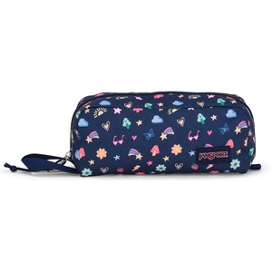 JanSport Perfect Pouch – Accordion Opening, Single Compartment with 3 Dividers, Small Internal Pocket(Slice Of Fun)