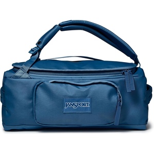 Jansport Good Latitude 40L Convertible Duffel Backpack – Water Resistant, 16 Inch Laptop Sleeve, Luggage Trolley – Weekender Travel Bag, Smokey Grit(Elemental Blue)