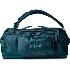 Jansport Good Latitude 40L Convertible Duffel Backpack – Water Resistant, 16 Inch Laptop Sleeve, Luggage Trolley – Weekender Travel Bag, Smokey Grit(Emerald Pool)