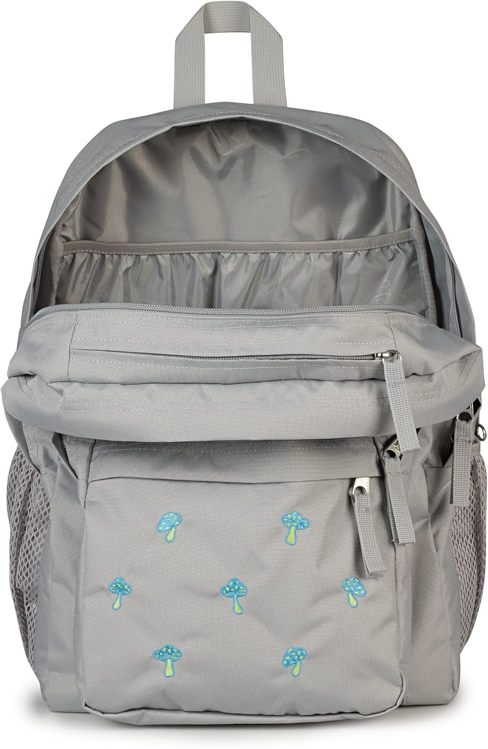 image:imageJanSport Big Plans Fx Embroidered BowsEmbroidered Shrooms Md GreyE AzulBratty