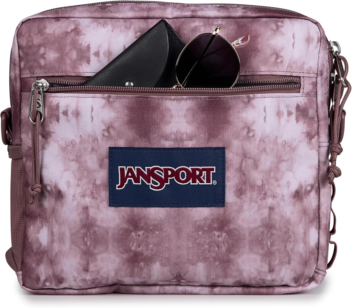 image:imageJanSport Central Adaptive Accessory Bag Wheelchair amp Walker Compatible Versatile Carry Options TuckAway Adjustable Loops SaniStash Pocket for Easy Access BlackIce Dye Mahogany HazeWhite