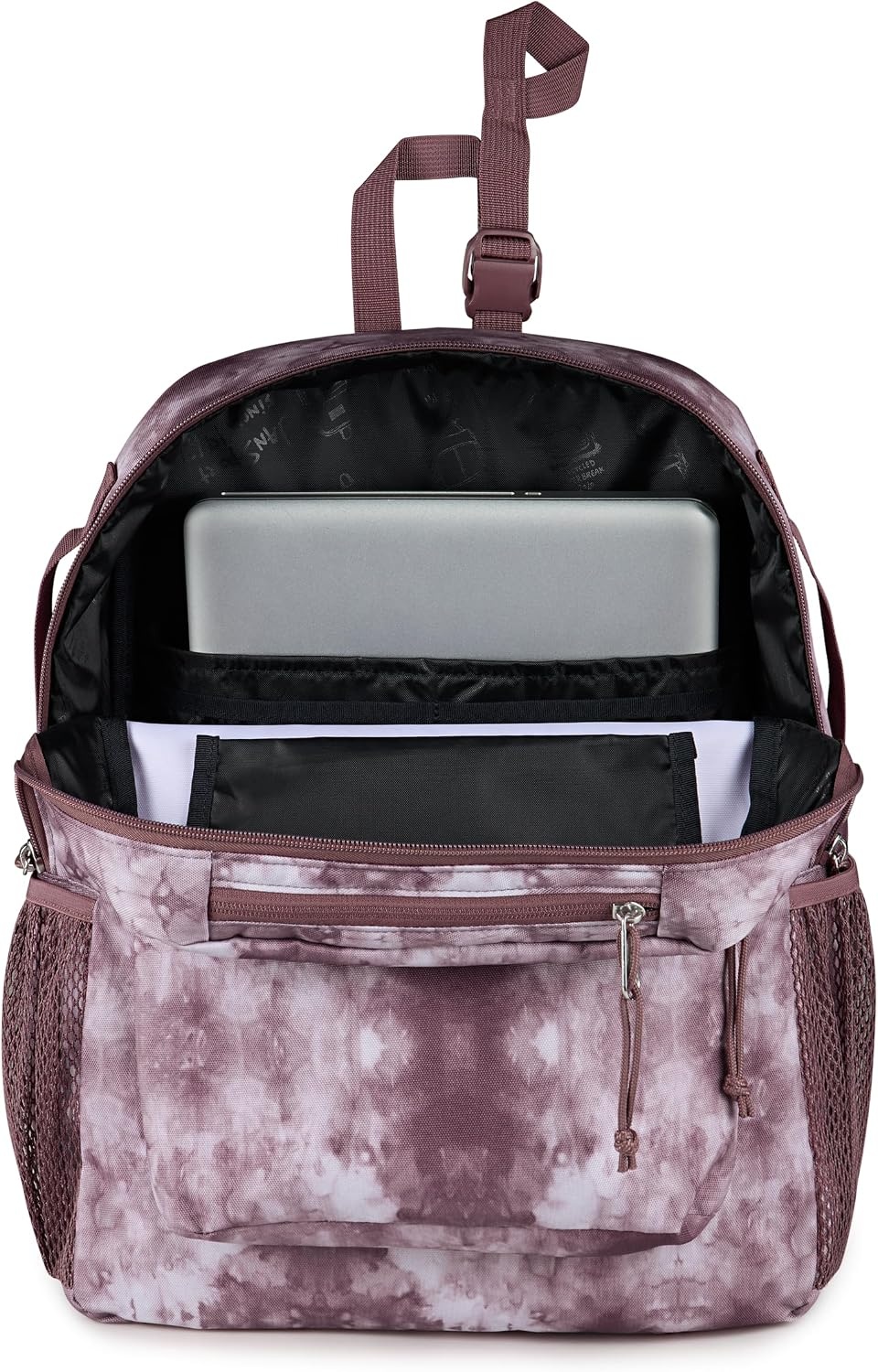 image:imageJanSport Central Adaptive Accessory Bag Wheelchair amp Walker Compatible Versatile Carry Options TuckAway Adjustable Loops SaniStash Pocket for Easy Access Bad BowsIce Dye Mahogany HazeWhite