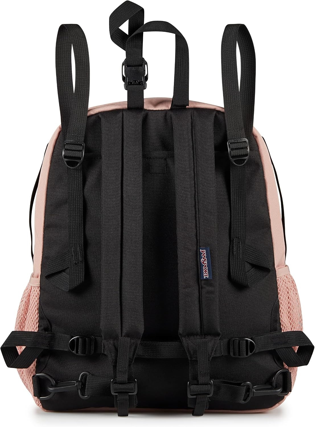 image:imageJanSport Central Adaptive Backpack Wheelchair amp Walker Compatible TuckAway Shoulder Straps Adjustable Backrest Loops amp Anchor Straps Iconic Design BlackMisty Rose