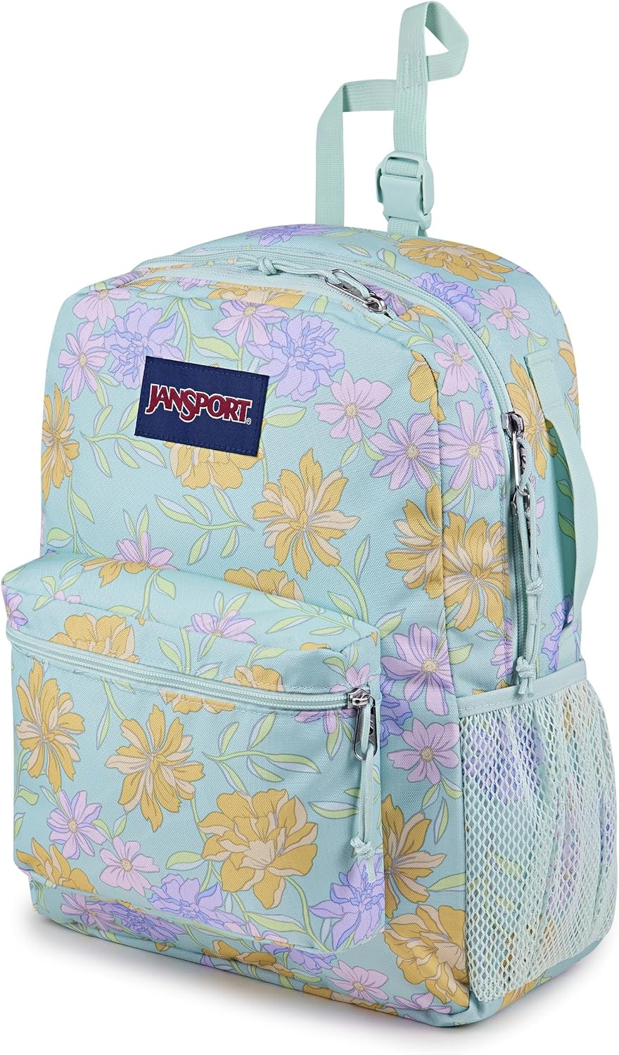 image:imageJanSport Central Adaptive Backpack Wheelchair amp Walker Compatible TuckAway Shoulder Straps Adjustable Backrest Loops amp Anchor Straps Iconic Design BlackFaded Floral Fresh Mint